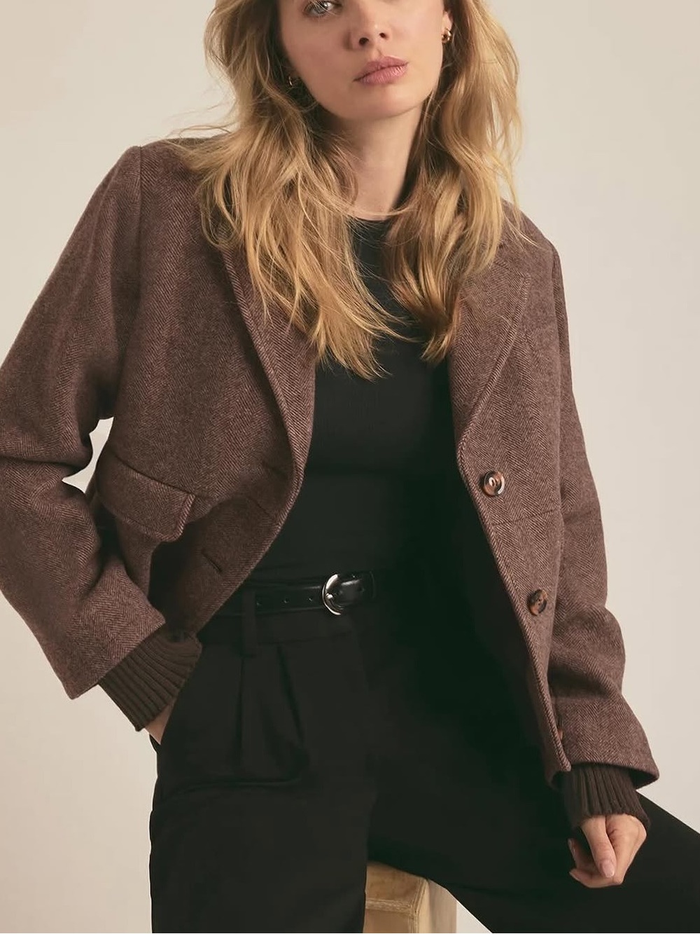 Favorite Daughter The City Herringbone Bomber Jacket